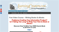 Desktop Screenshot of learningcreators.com